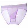 Men's Ultra-thin Transparent Seamless Ice Silk Sexy Briefs