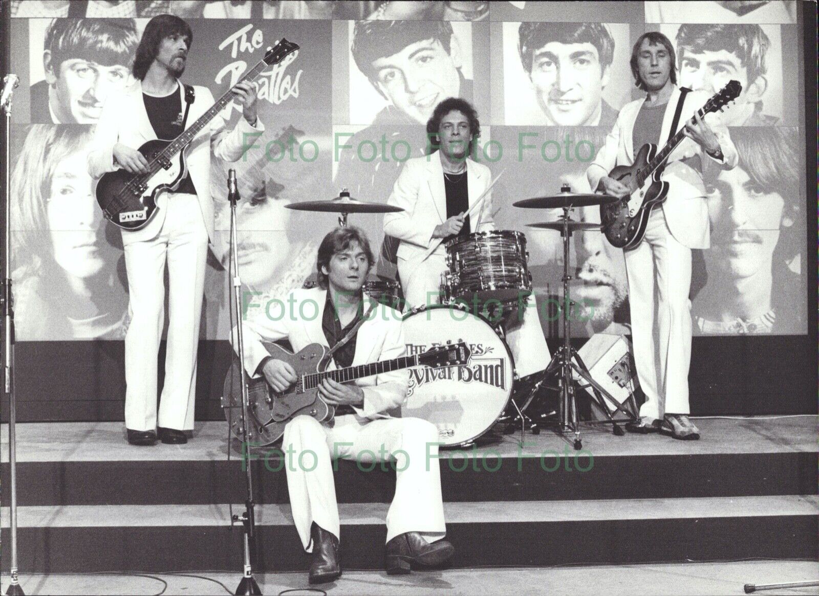 Beatles Revival Band Pop Music Vintage Press Photo Poster painting R?hnert (UN-293