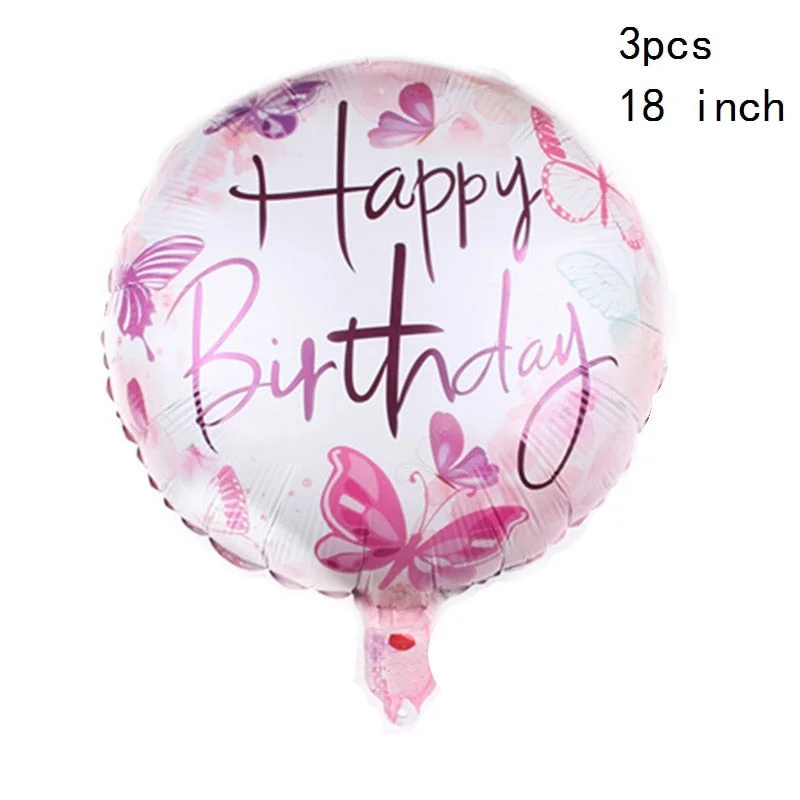 Rose Gold 21st Birthday Party Decoration Happy Birthday Balloons Banner Popcorn Boxes Garland for 21 Years Old Party Supplies