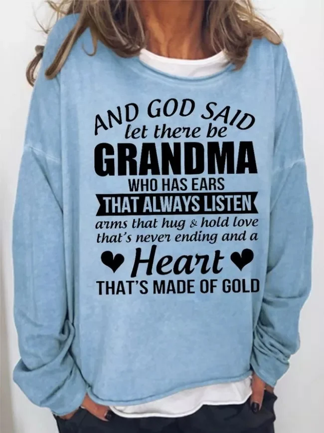 And God Said Let There Be Grandma Funny T-shirt