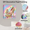 (25x25cm)DIY High Heel Framed Handmade Pearl Painting Art Craft Kit Living Home Decor
