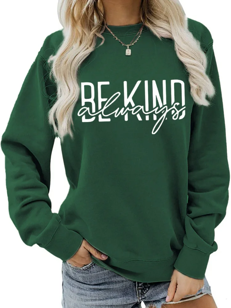 O-Neck Long Sleeve Letter Print Sweatshirt