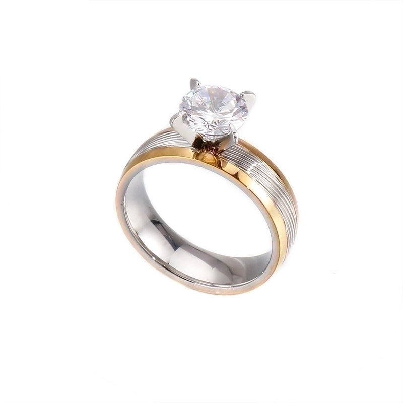 Titanium Steel 18K Gold Plated Fashion Plating Geometric