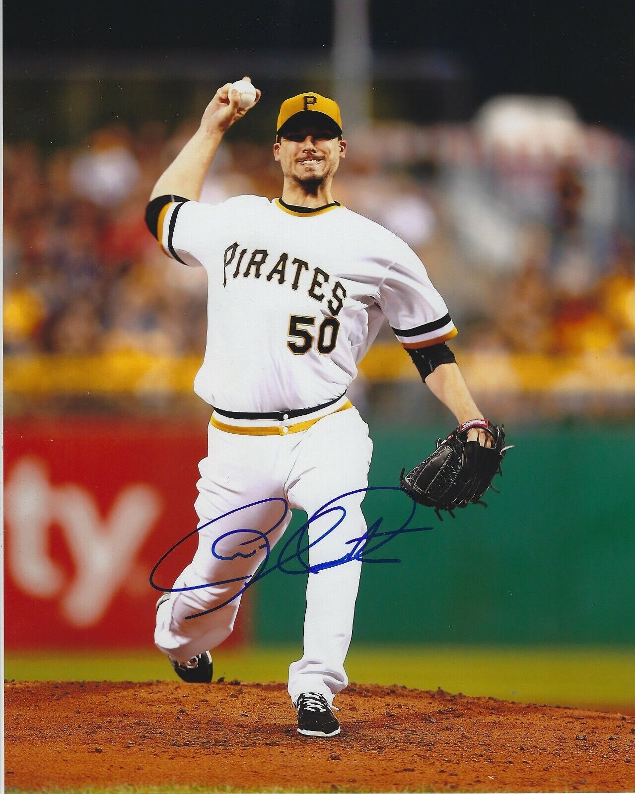 Signed 8x10 CHARLIE MORTON Pittsburgh Pirates Autographed Photo Poster painting - COA