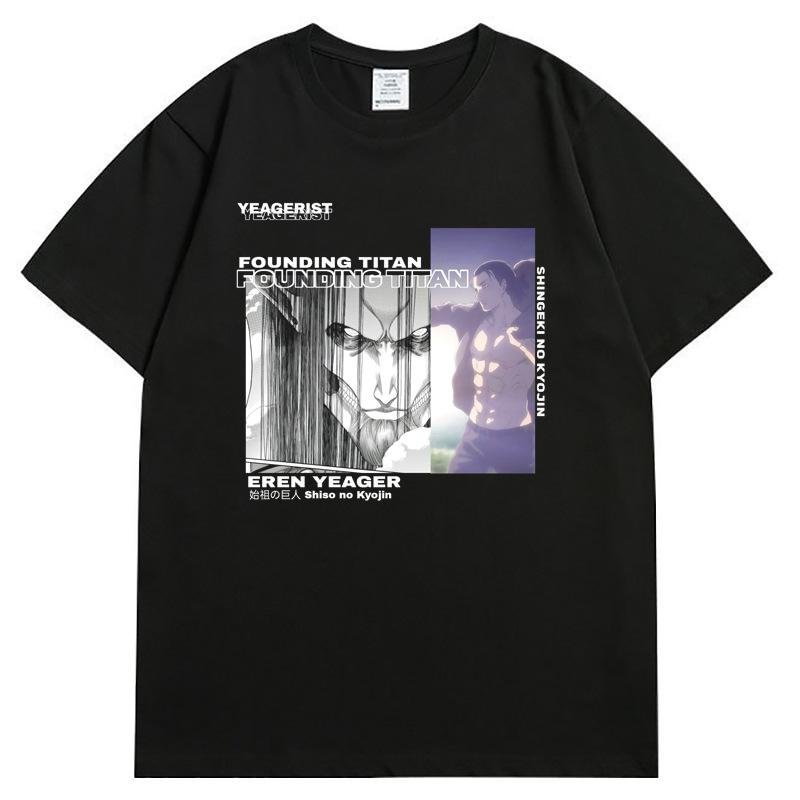 Attack On Titan Eren Yeager Founding Titan Summer T-shirt weebmemes