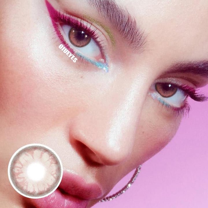 Gem Pink Colored Contact Lenses Yearly