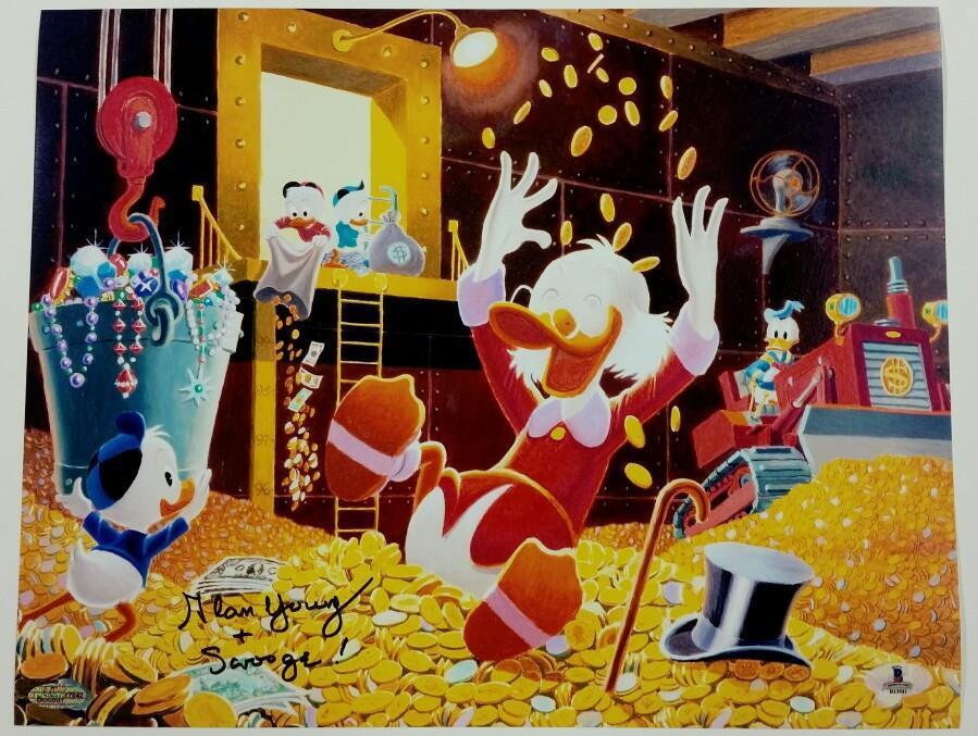 ALAN YOUNG Signed 11x14 Photo Poster painting #7 Voice of Scrooge McDuck Auto w/ Beckett BAS COA