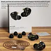KZ-DQS In Ear Wired Earphones Dynamic Professional HIFI Headset Noise Cancelling