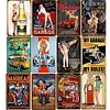 (Multi Style)  - Pin Up Girls - Vintage Metal Signs(8*12Inch/12*16Inch) - Bar