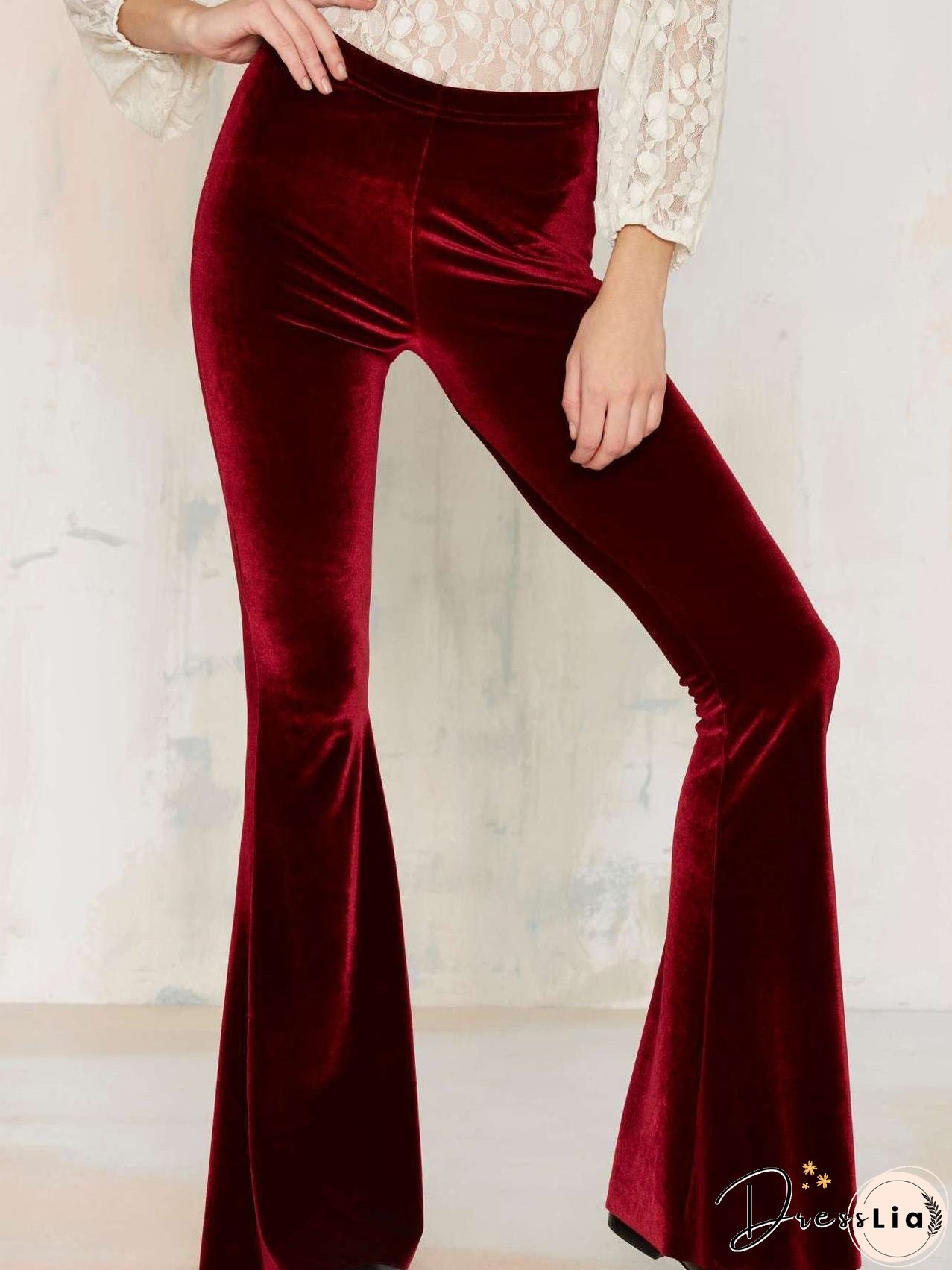 Vintage Gold Velvet Pants