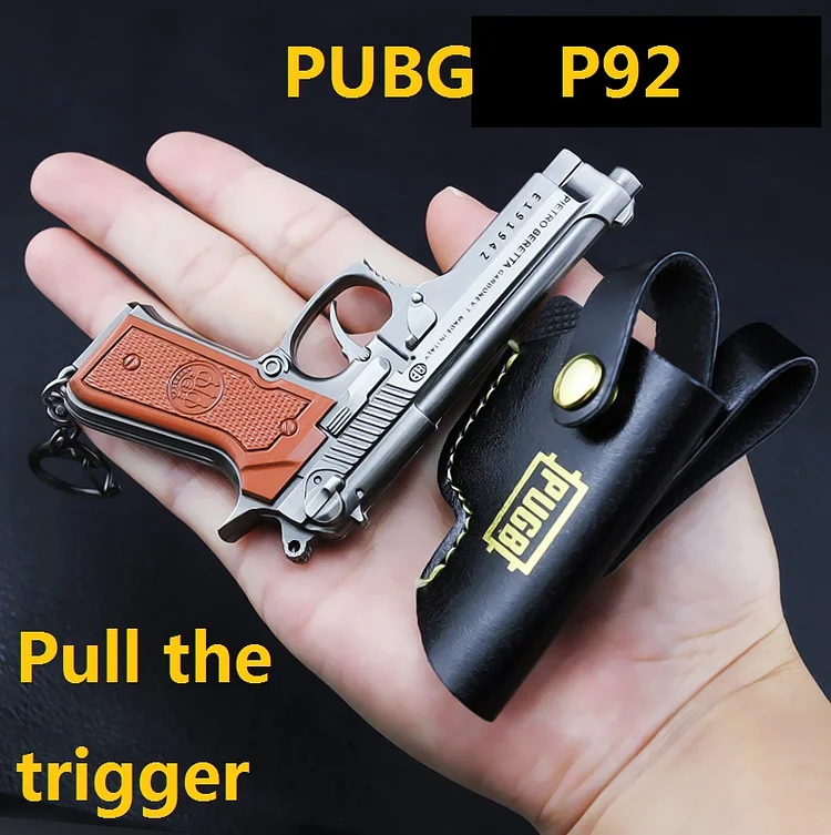 ToyTime PUBG  AWM M416  Mini Keychain Gun Alloy Pendant Keychains Collection R1895 AWM SCAR-L MGL  mini keychain fidget toy