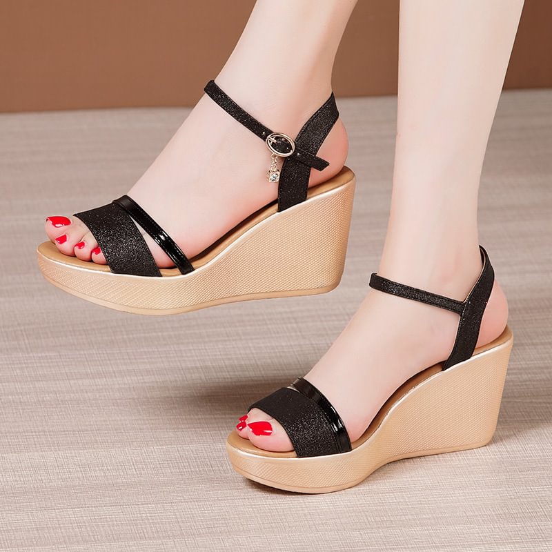 Summer New Muffin Platform Large Size Flat Bottom Soft Bottom Comfort Sandals-PABIUYOU- Women's Fashion Leader