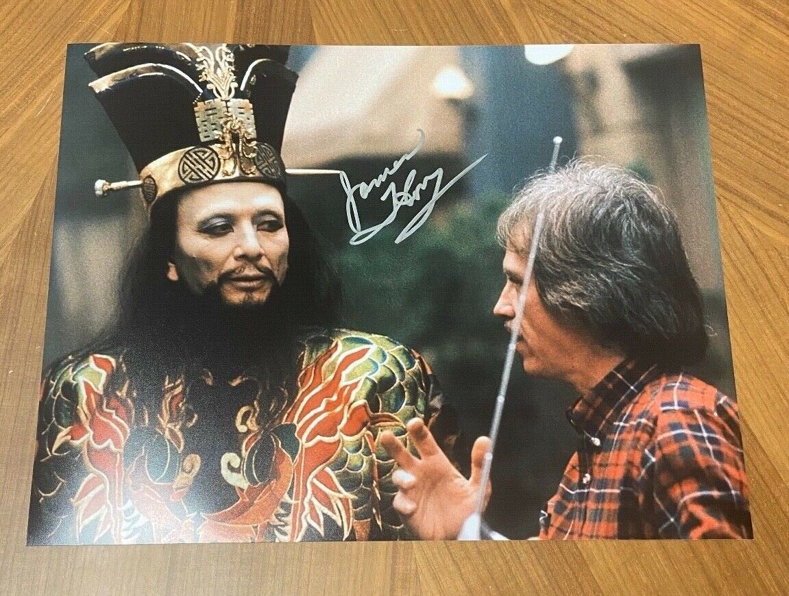* JAMES HONG * signed 11x14 Photo Poster painting * BIG TROUBLE IN LITTLE CHINA *LO PAN* COA 5