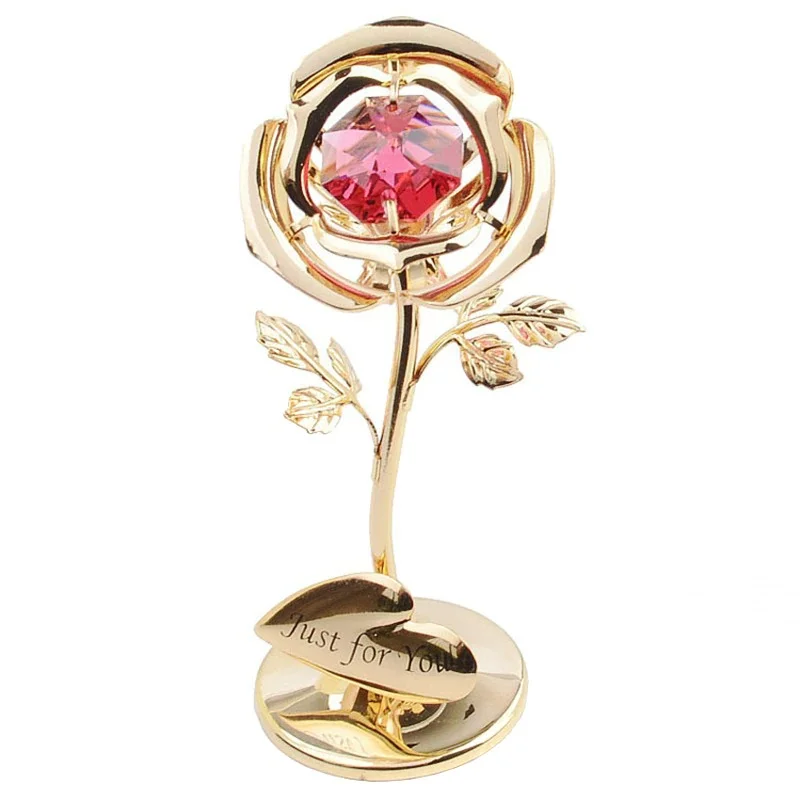 Just for you 24k rose gold leaf flower petals christmas valentine's day gift