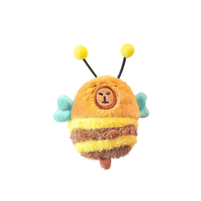 Cartoon Style Bee Plush Women’s Bag Pendant Keychain
