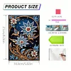 (US Local)DIY Special Shaped Flower 50 Pages Diamond Painting Notebook Kit