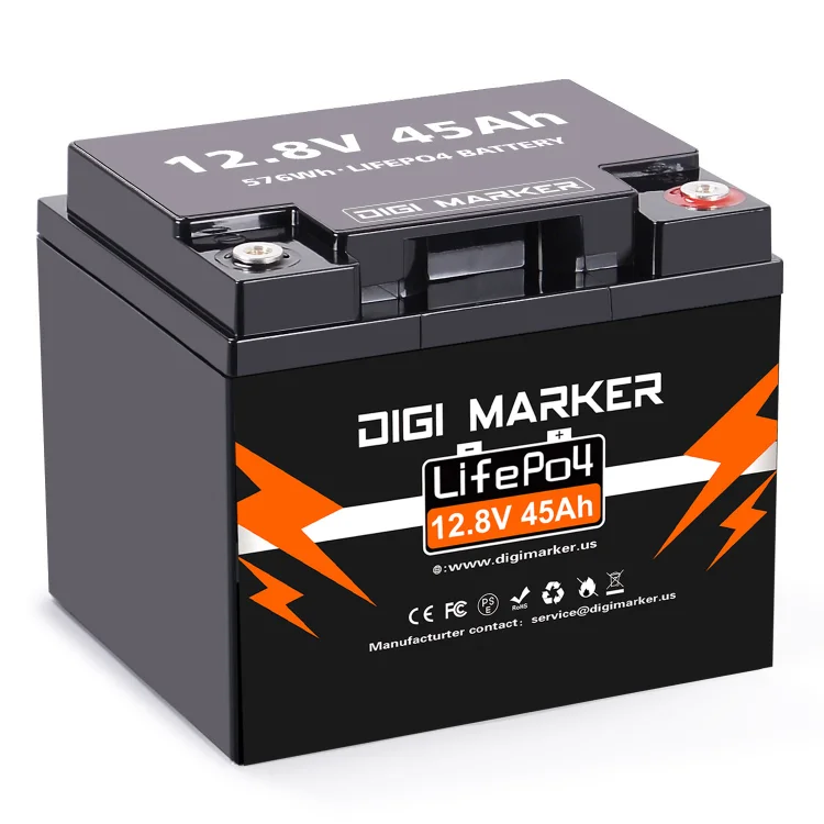 12.8V 45Ah LiFePO4 Battery 576Wh - Digi Marker
