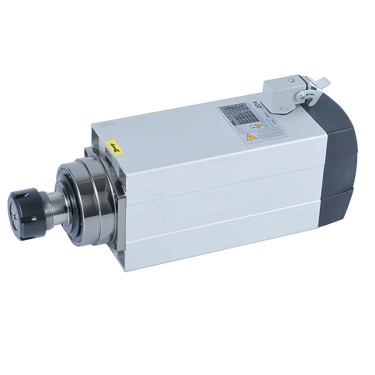 high quality HQD ER32 6kw air cooling spindle motor for cnc router machine GDF60-18Z/6.0