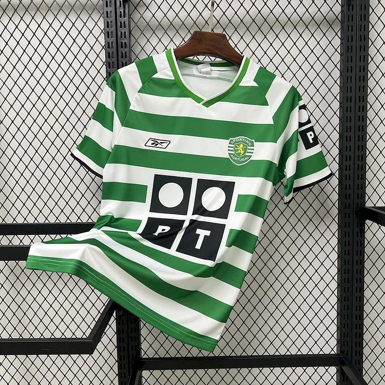 2003-04 Retro Sporting Lisbon Home Football Jersey