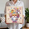(25x25cm)DIY Gnome Framed Handmade Pearl Painting Art Craft Kit Living Home Decor