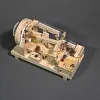 DIY Mortise and Tenon Wooden Marble Run Building Block Toy, Mechanical Model, Educational and Creative Assembly, Handmade Wooden Craft, Home Decoration, and Educational Gift