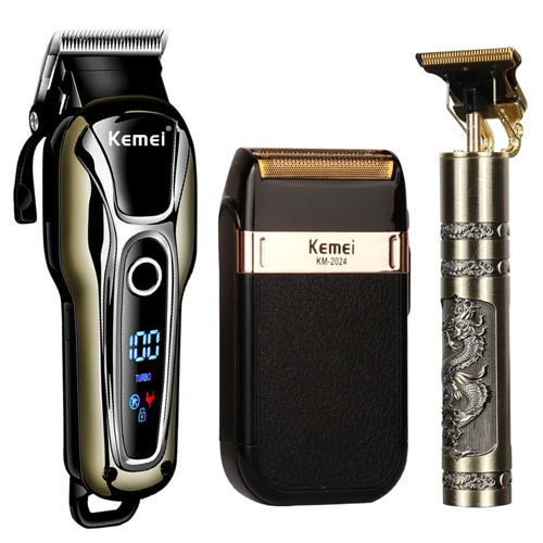 The Luxury Kit- Professional Barber Hair Clippers for men Cordless Set