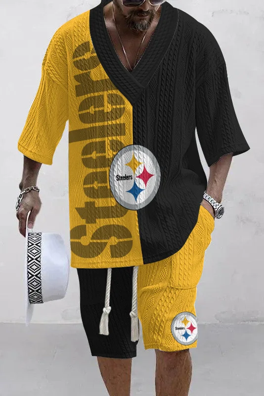 Pittsburgh Steelers Limited Edition Top And Shorts Two-Piece Suits