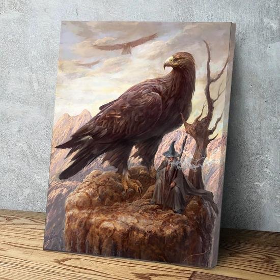 Gandalf and Gwaihir Canvas Wall Art
