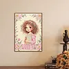Diamond Painting-DIY Special Shaped Drill Pearl Painting Reading Girl(30x40cm)