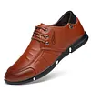 Men Microfiber Leather Comfy Non Slip Business Casual Shoes -Dress Shoes