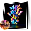 Luminous Butterflies-Full Round Diamond Painting