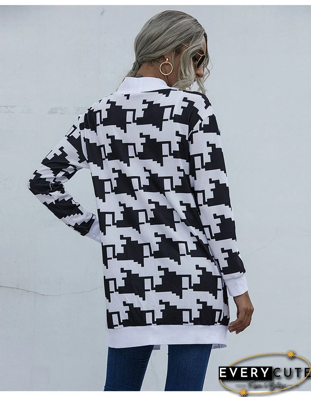 Open Front Cardigan Sweater Top