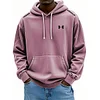 Men's Retro Washed Distressed Lace Up Comfort Hoodie