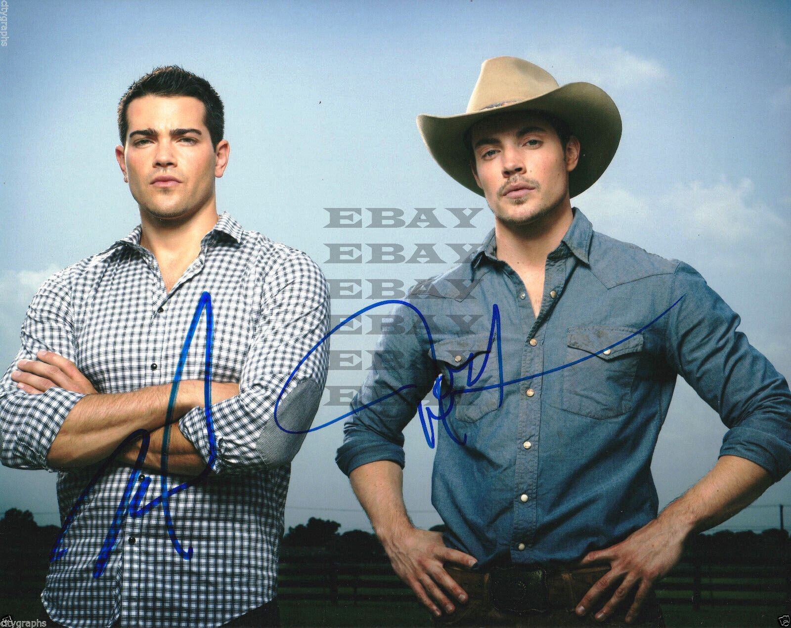 JOSH HENDERSON JESSE METCALFE Autographed Signed 8x10 Photo Poster painting Reprint