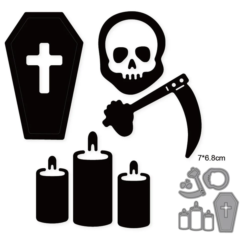 Customized Dies Halloween Bat Pumpkin Ghost Metal Cutting Dies Scrapbooking Dies For DIY Craft Paper Card Making Stencils Dies