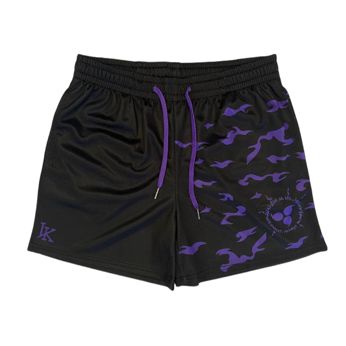Curse Mesh Shorts - Black - NARUTO