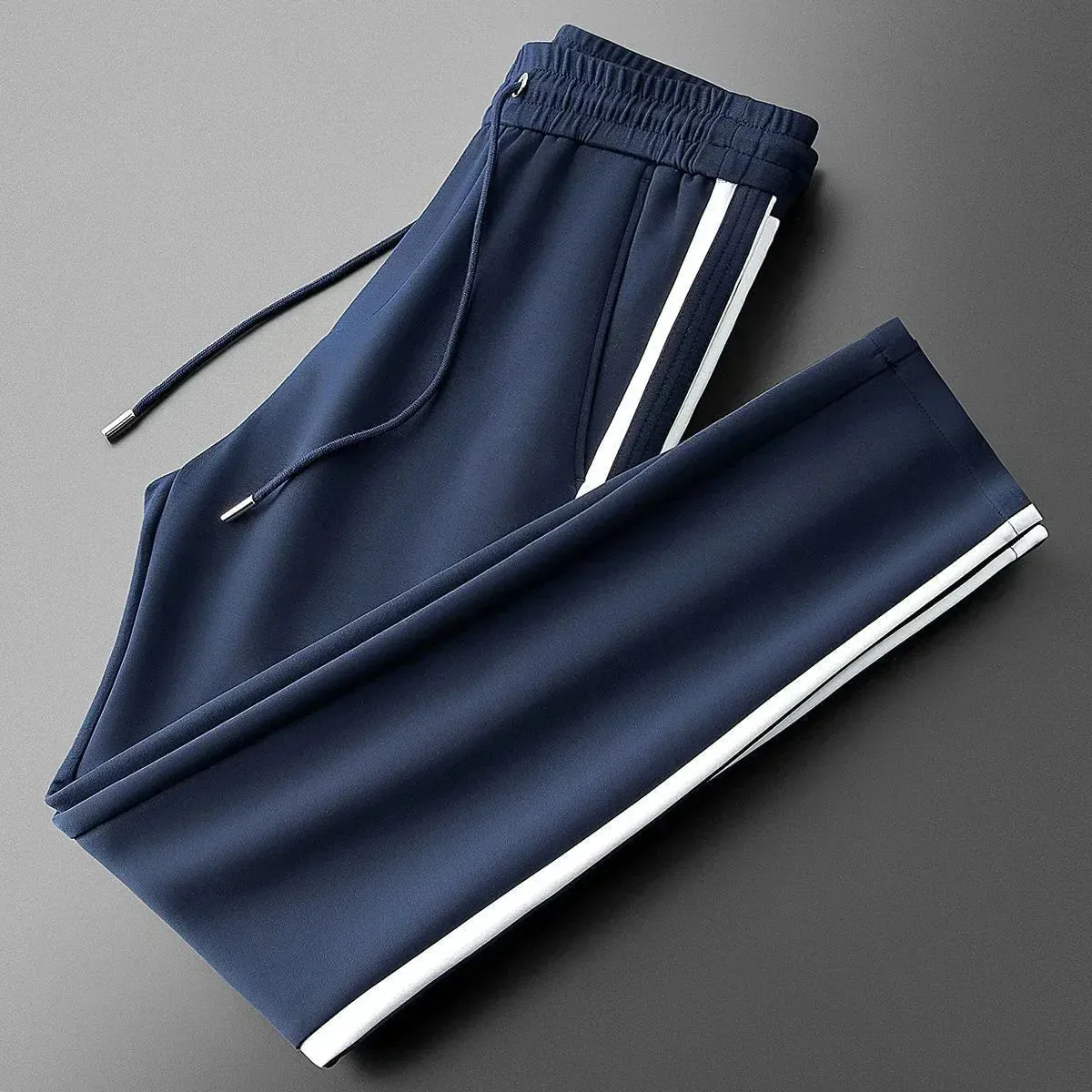 Men's Tapered Track Pants &ndash; Side Stripe Everyday Joggers &ndash; view 2
