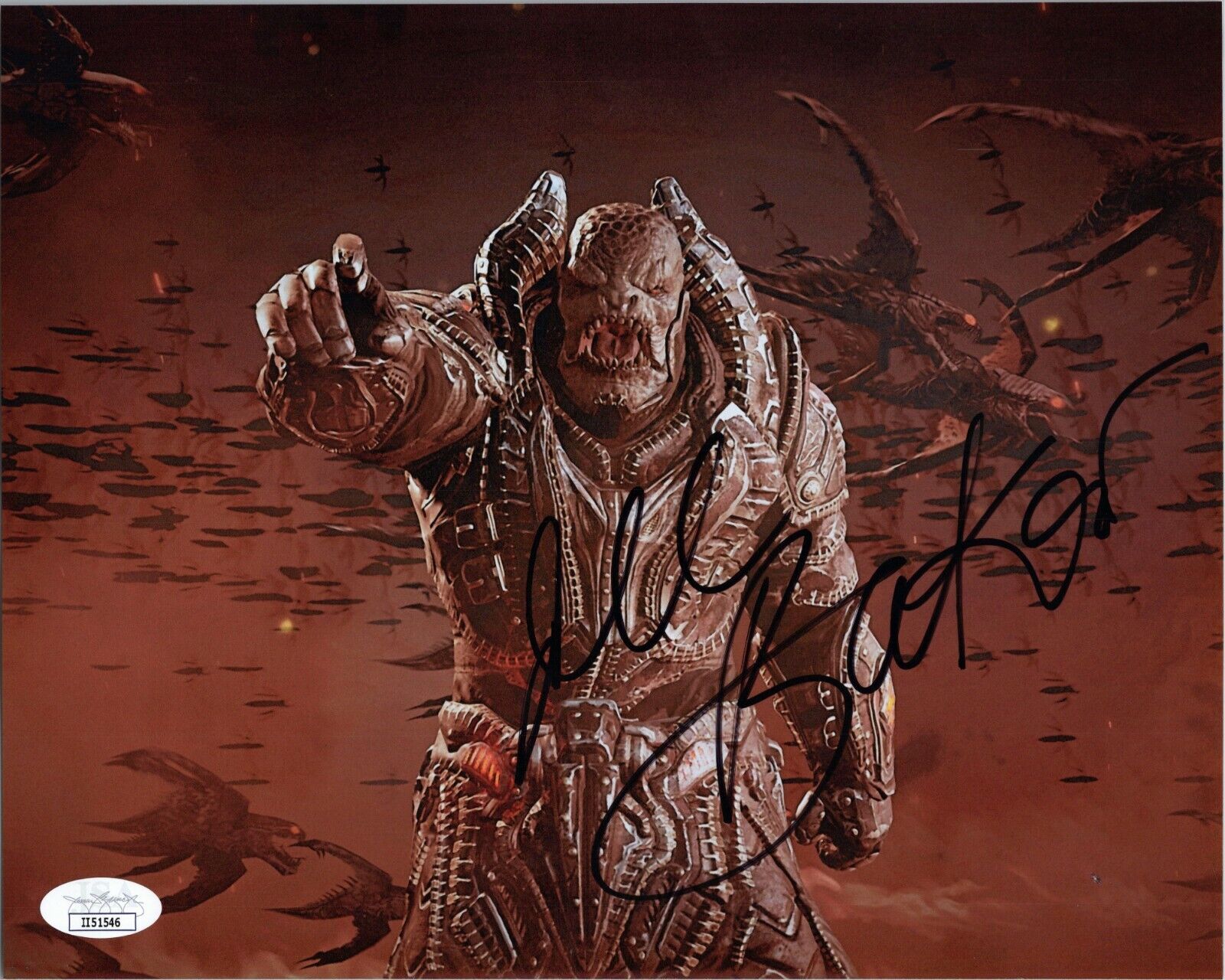 DEE BRADLEY BAKER Authentic Hand-Signed RAAM Gears of War