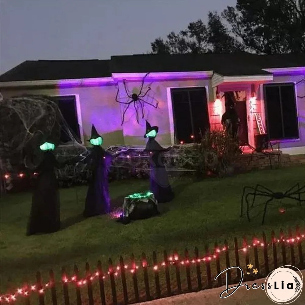 Lighted Halloween Witch Stake For Halloween Decoration