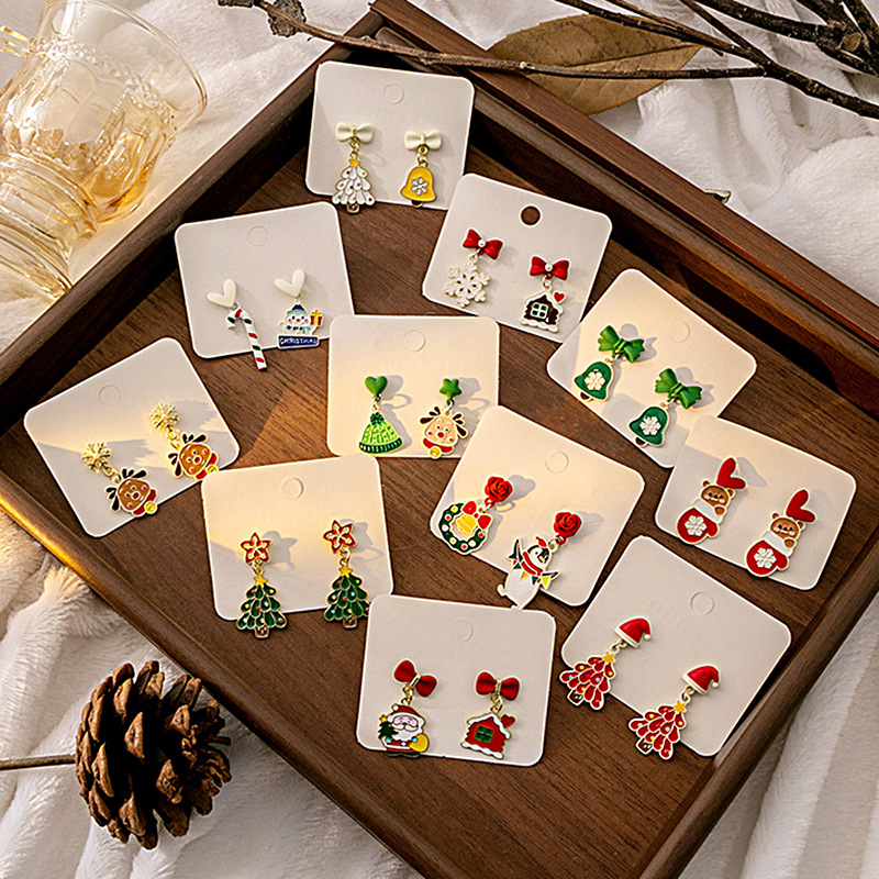 Christmas Earrings: Reindeer & Santa Festive Collection
