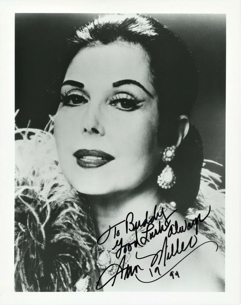 ANN MILLER Signed Photo Poster painting