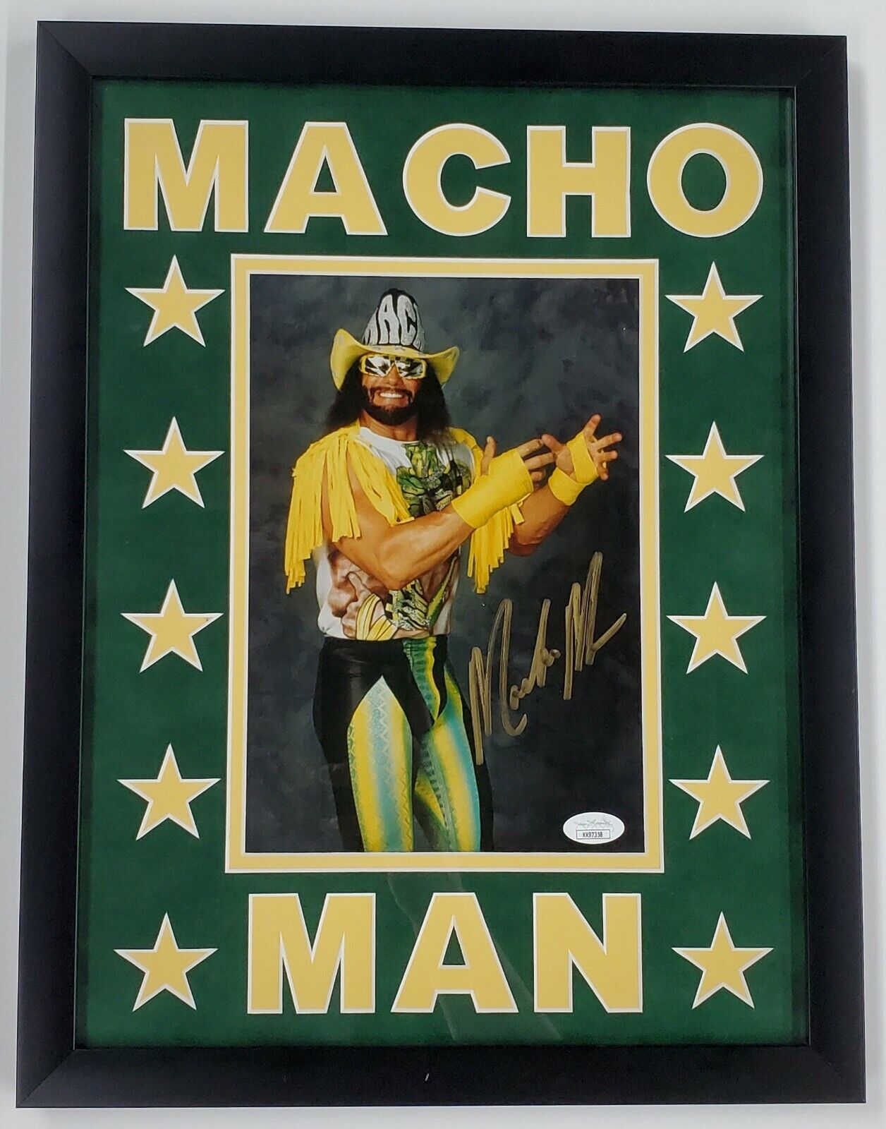 Macho Man Randy Savage Signed & Framed 8x10 Photo Poster painting WWF WWE Wrestling LEGEND JSA