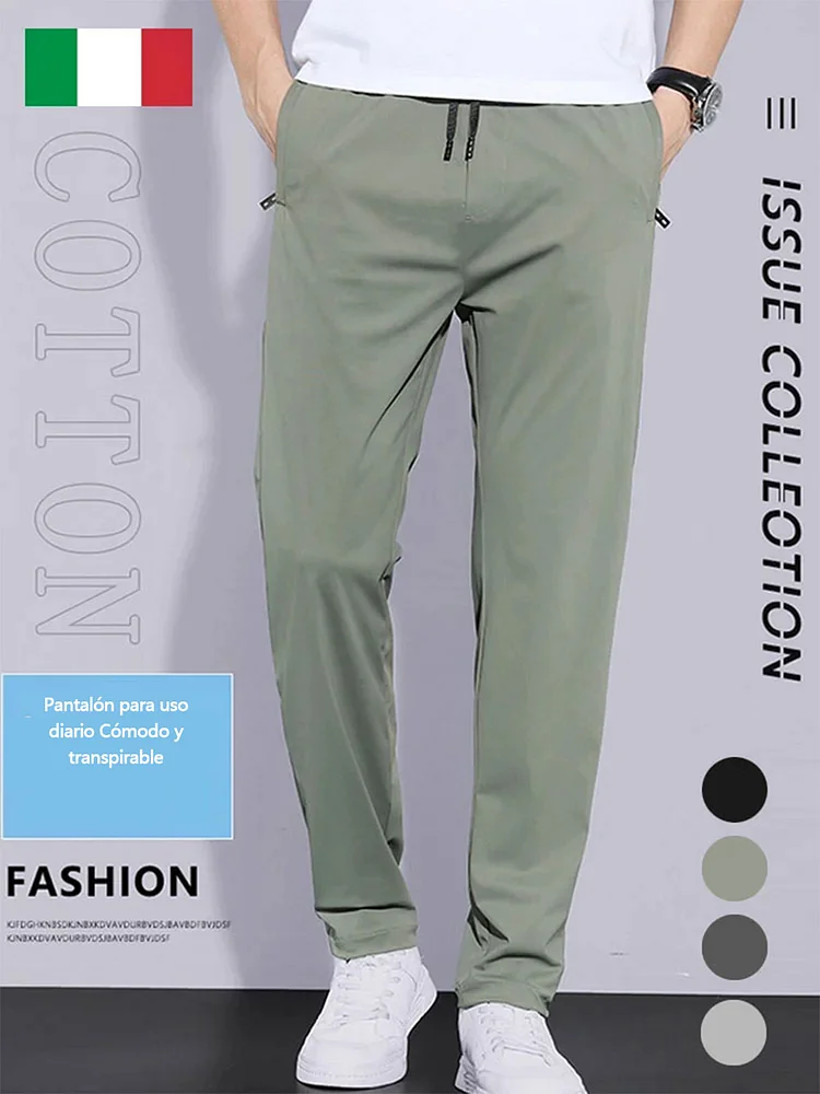 Pantalón de seda hielo ultrafino y transpirable