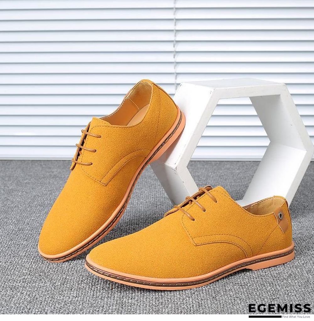 Big Size Suede Leather Men Shoes Oxford Casual Classic Shoes Comfortable Footwear | EGEMISS