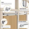 [US Local Warehouse] 2 Set Pocket Door Frame Kits with 220LBS Two-Way Soft-Close Mechanism Hidden Door Kit Sliding Hardware Smoothly and Quietly Easy to Install (24-36x80in)