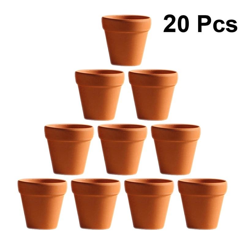 10/12/20pcs Red Pottery Flower Pot