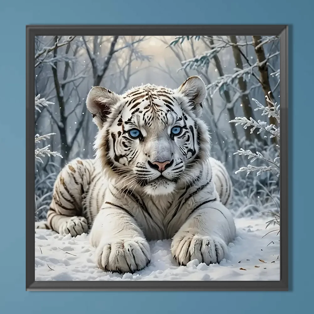 Diamond Painting - Full Round Drill - Tiger(Canvas|40*40cm)