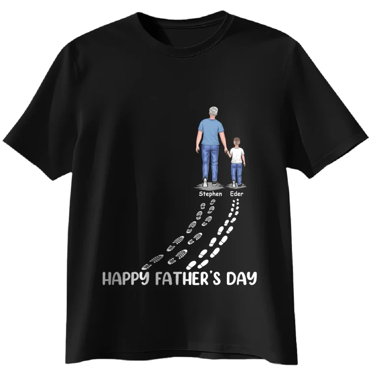 Personalized T-Shirt -Happy Father's Day Best Dad Ever-Father's Day, Birthday Gift For Dad