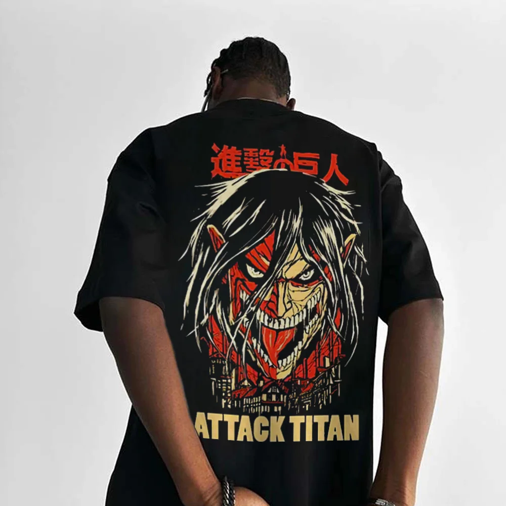 Attack On Titan Oversize Printed Men's T-shirt