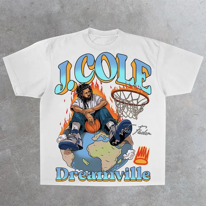Dreamville Casual Hip-Hop T-Shirt
